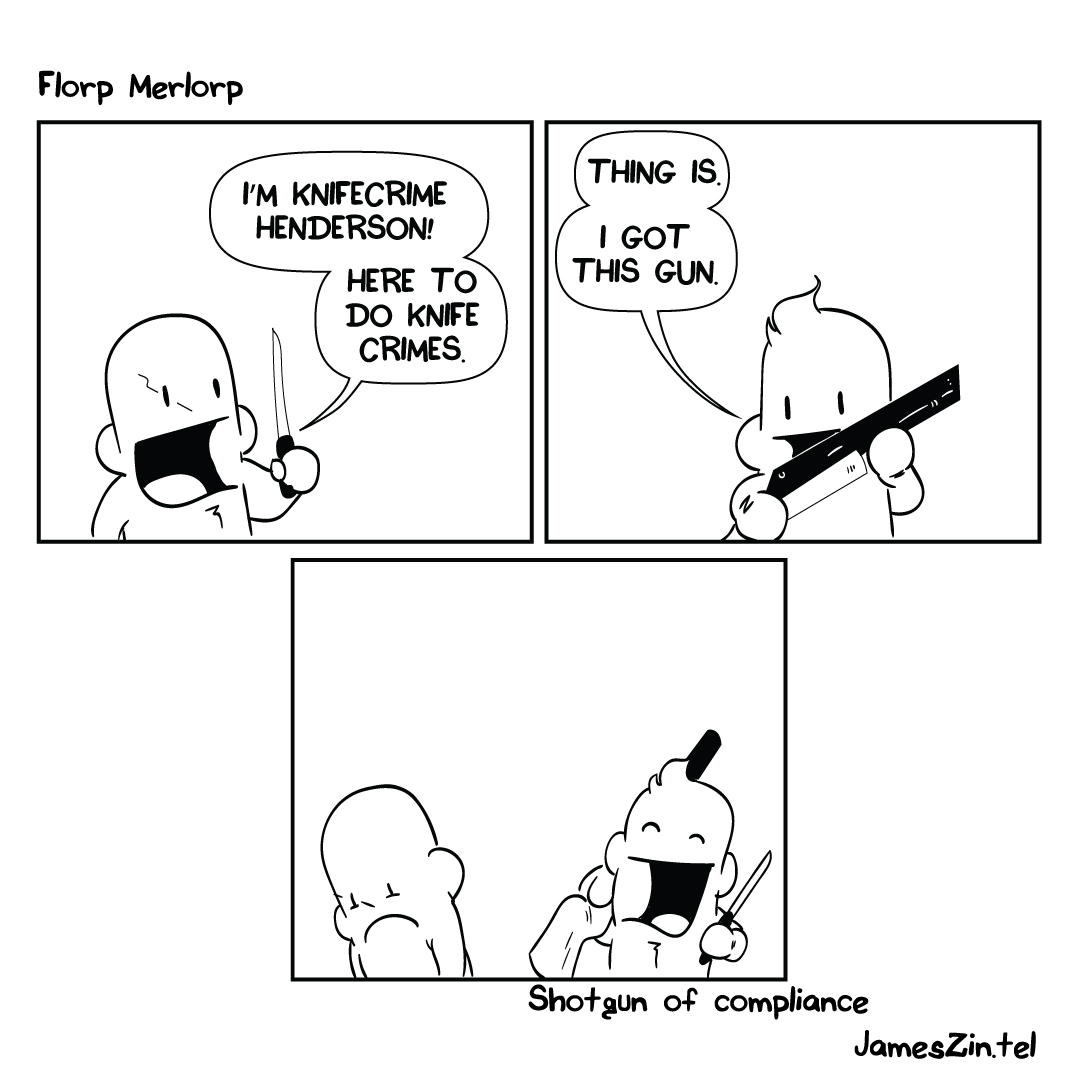 knife crime cartoon